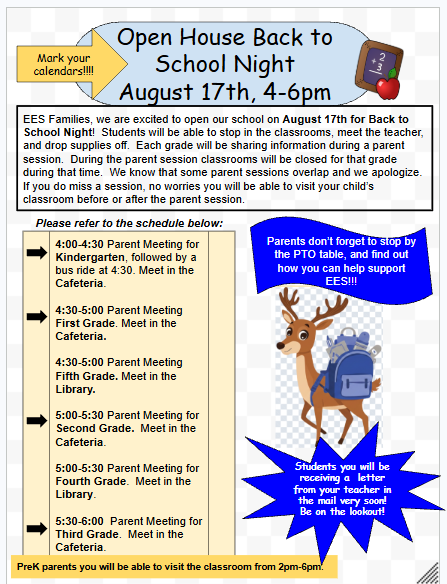 Open House August 17th!