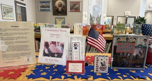 Constitution Week book display