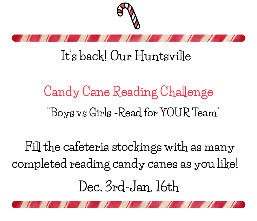 candy cane reading challenge