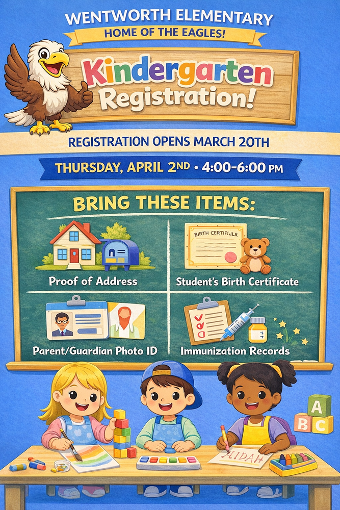 Kindergarten Registration dates and times