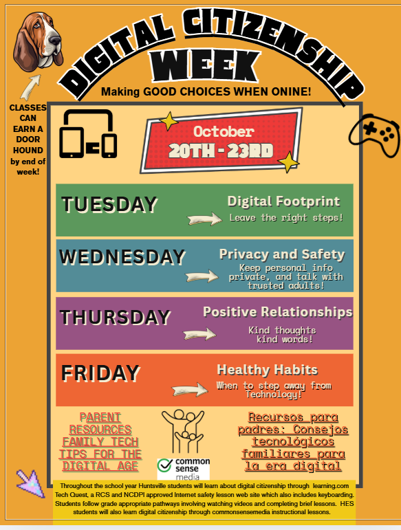 digital citizenship week Oct. 20-23rd