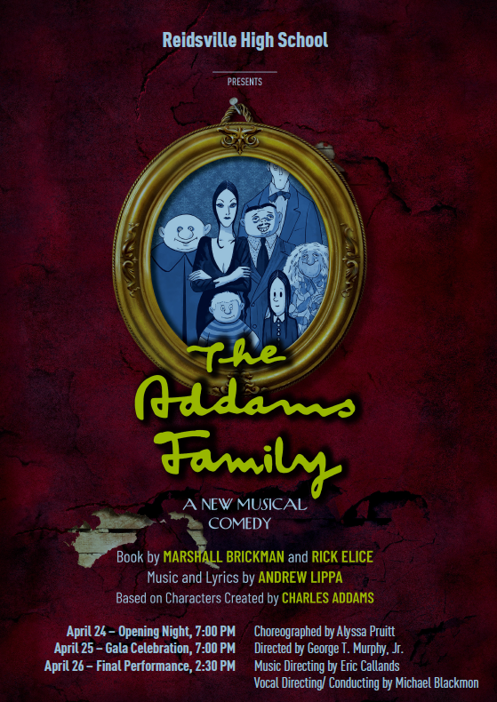 Addams Family Theatre Production Advertisement