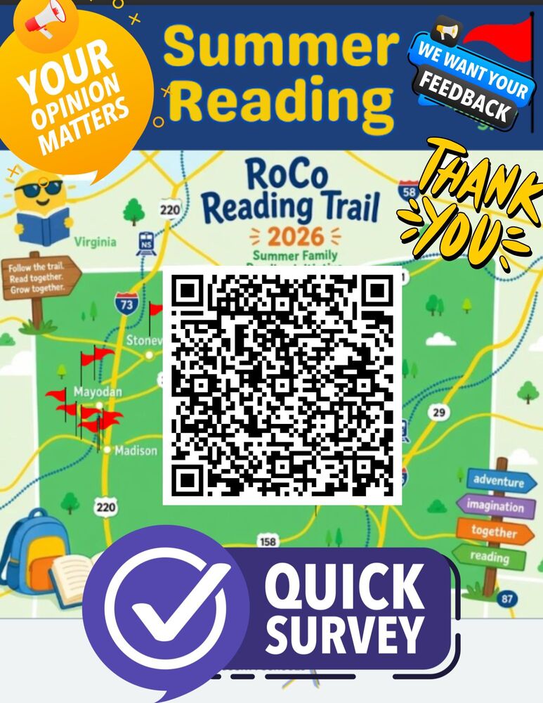 ROCO Summer Reading Thank You Flyer with QR Code
