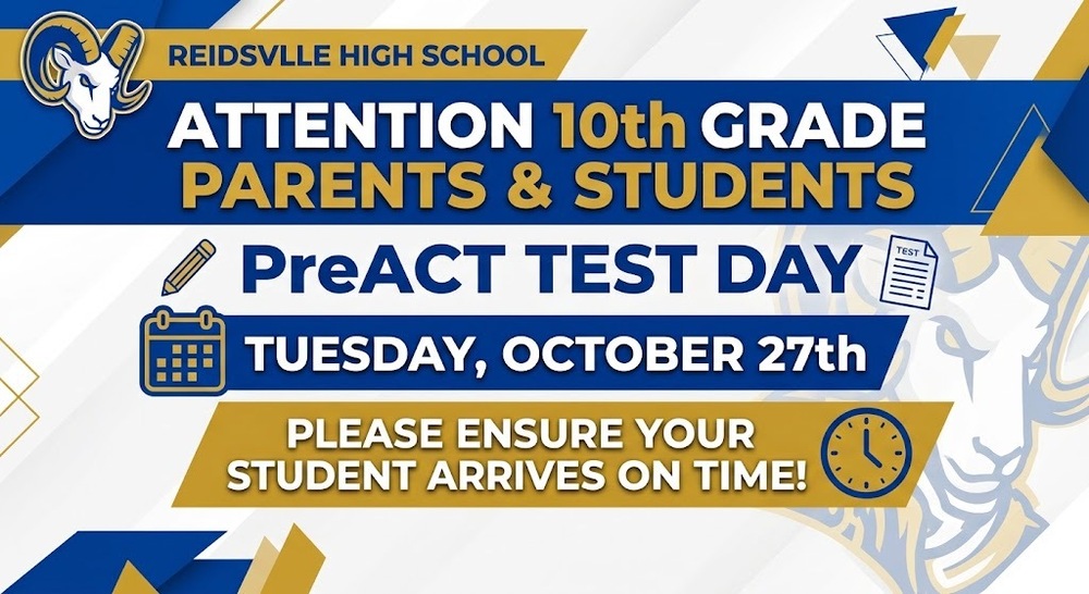 Blue and Gold Announcement PreACT October 27th