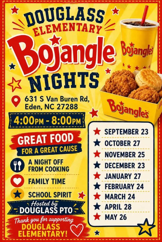 PTO Bojangle Night Schedule