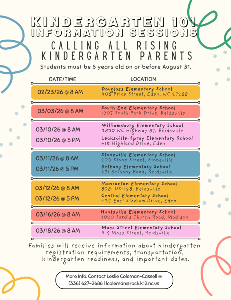 Kindergarten Registration (English)