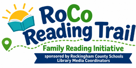 Rockingham County Schools RoCo Reading Trail Family Reading Initiative logo
