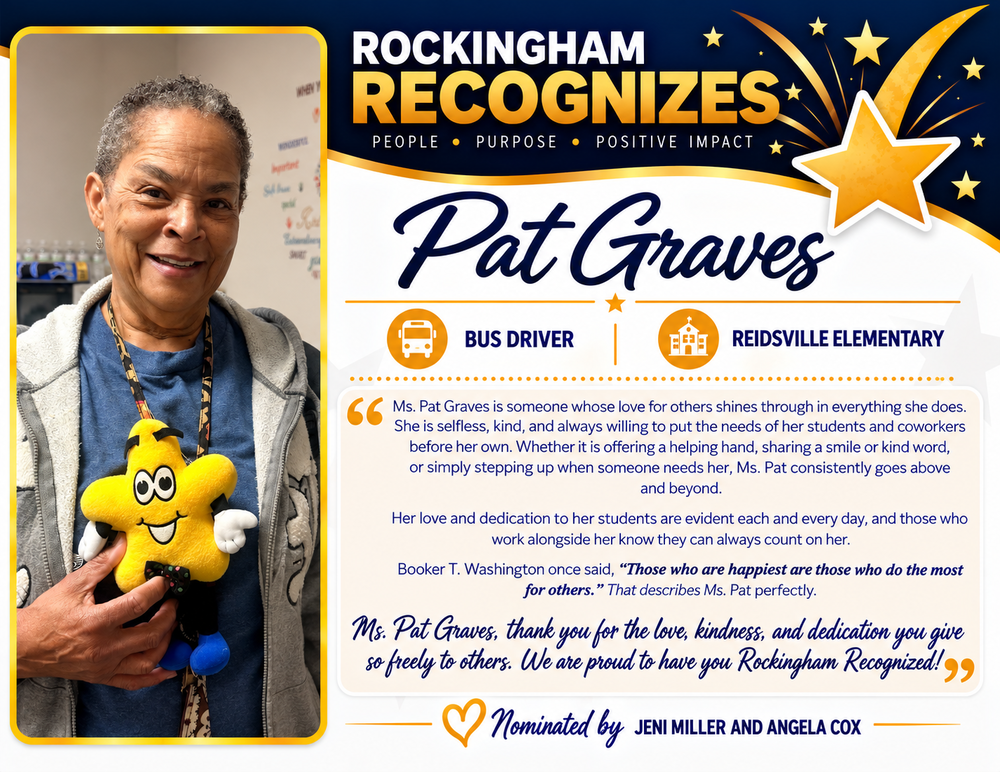 Pat Grave Rockingham Recognizes Photo and Award Summary