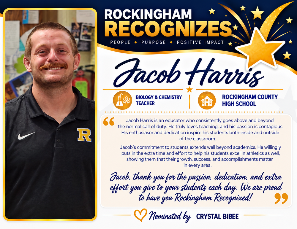 Jacob Harris Rockingham Recognizes Photo and Award Summary