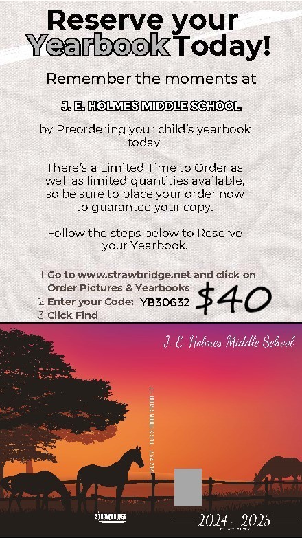 Reserve your yearbook today for $40 until April 1st