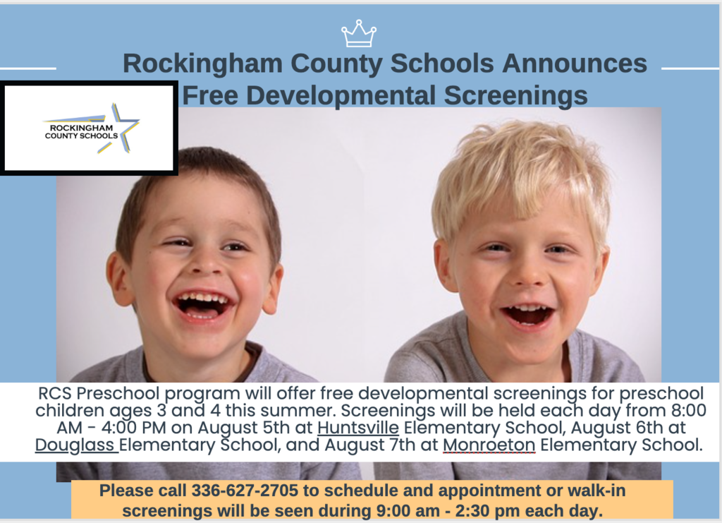 Free Developmental Screenings  English