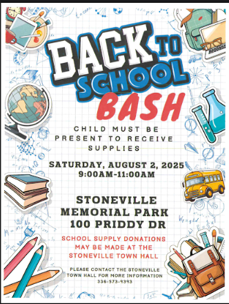 Back to School Bash in Stoneville August 2
