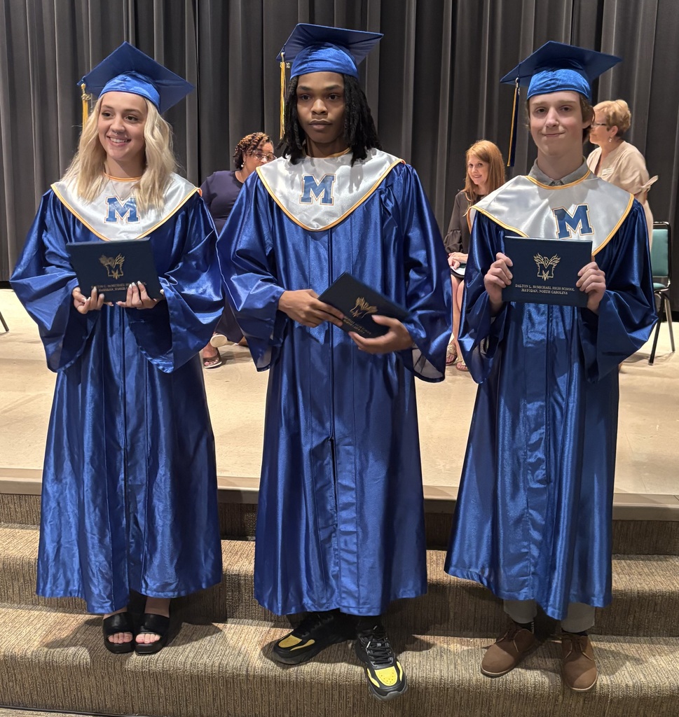 Pictured from DMHS are Dillan Knight, Noah Terry and Camina Young