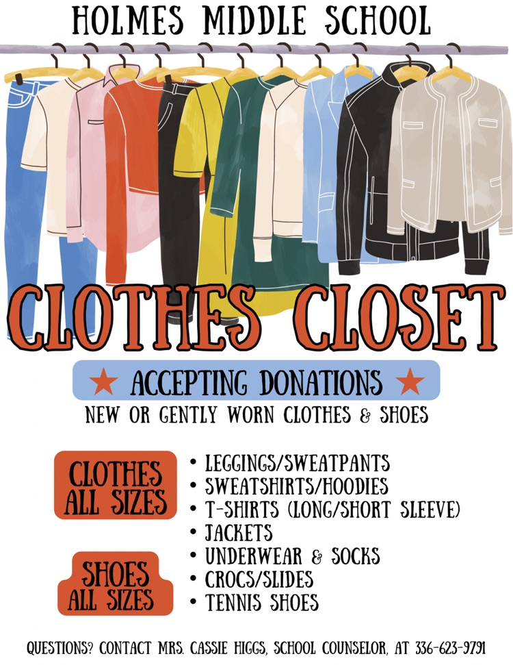 donate new or gently used items to our clothes closet