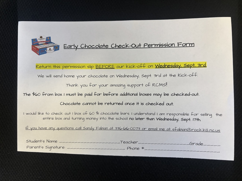 candy fundraiser permission form