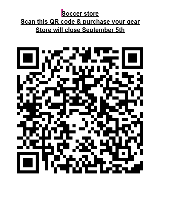 QR Code for soccer apparel orders