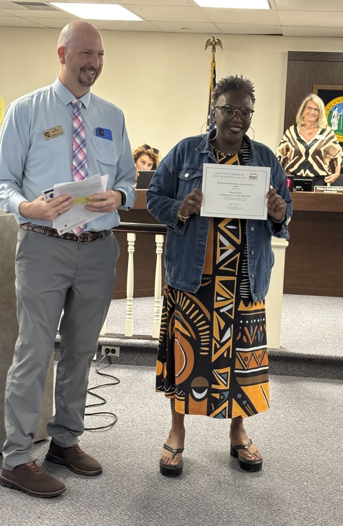 Valencia Abbott NC History Teacher of the Year