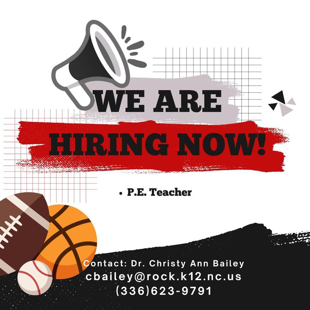 HMS is looking for a PE Teacher