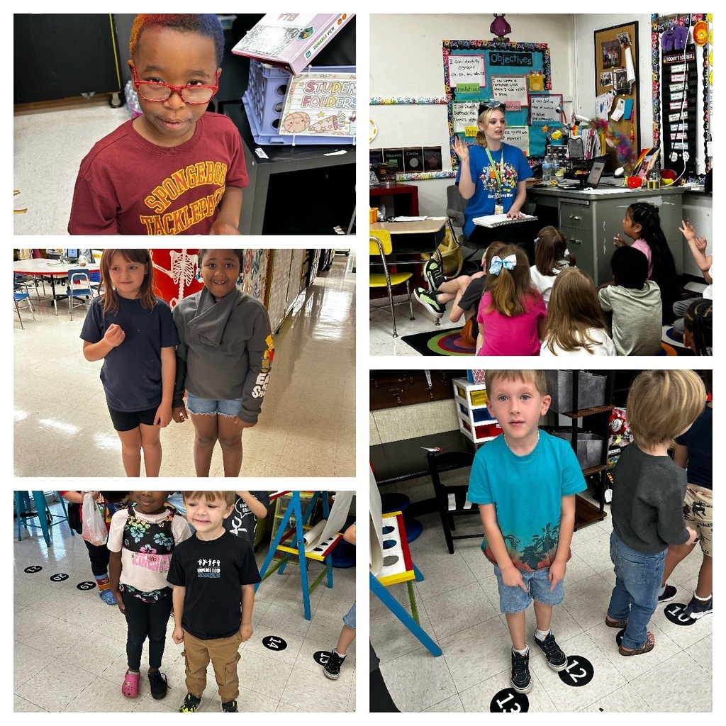 Collage showing students and staff dressed up and participating in Wacky Tacky Day