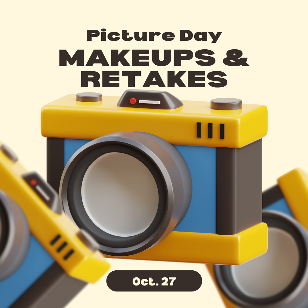 picture day makeups and retakes flyer
