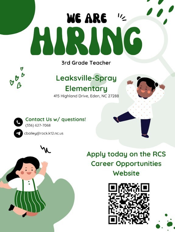 Hiring 3rd grade teacher