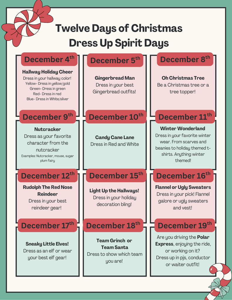 12 Days of Christmas Spirit