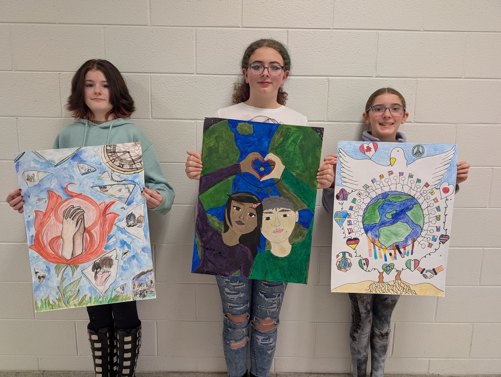 1st, 2nd and 3rd place posters for the Lions Club contest