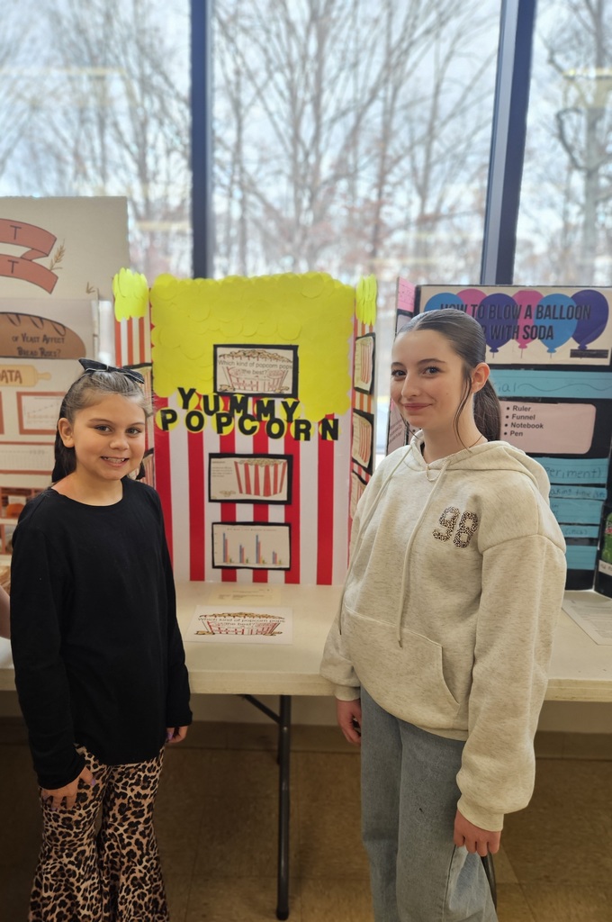 students with science fair project