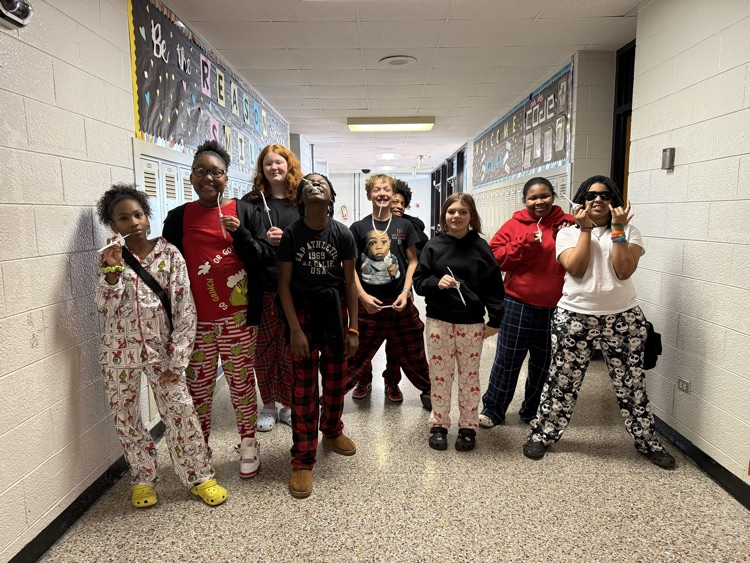 students in pajamas