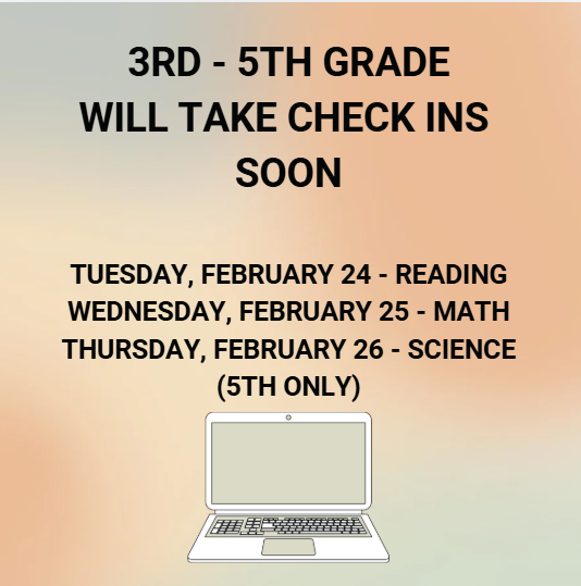 3rd - 5th Grade check in dates