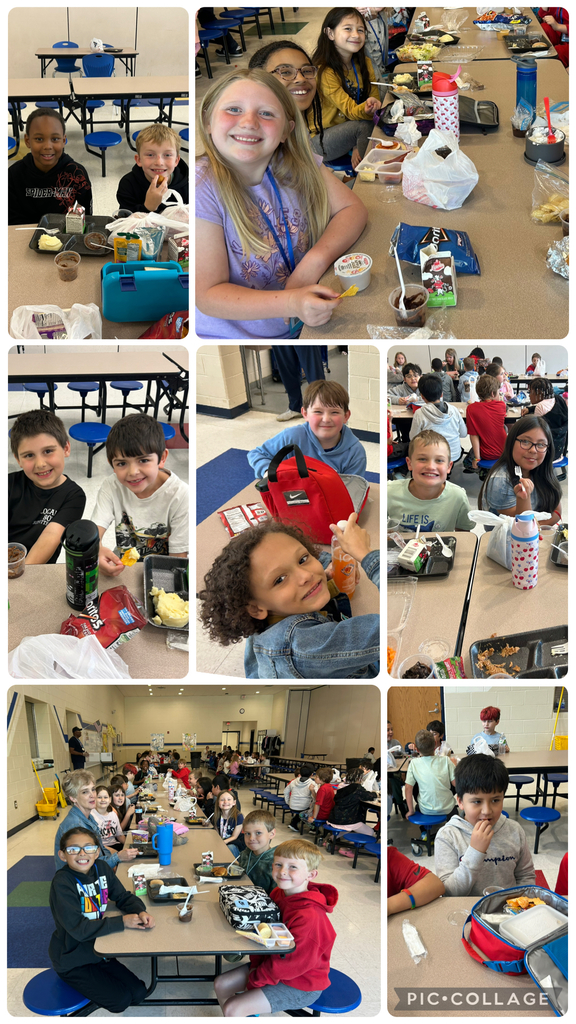 Douglass students eating lunch for Every Kid Healthy Week!