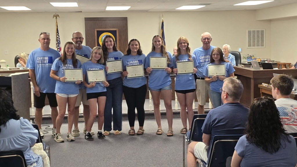McMichael Softball team recognized by the Rockingham County School Board