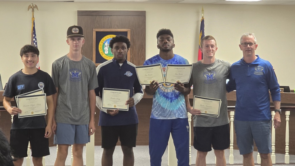 McMichael High School track recognized at the RCS Board of Education Meeting