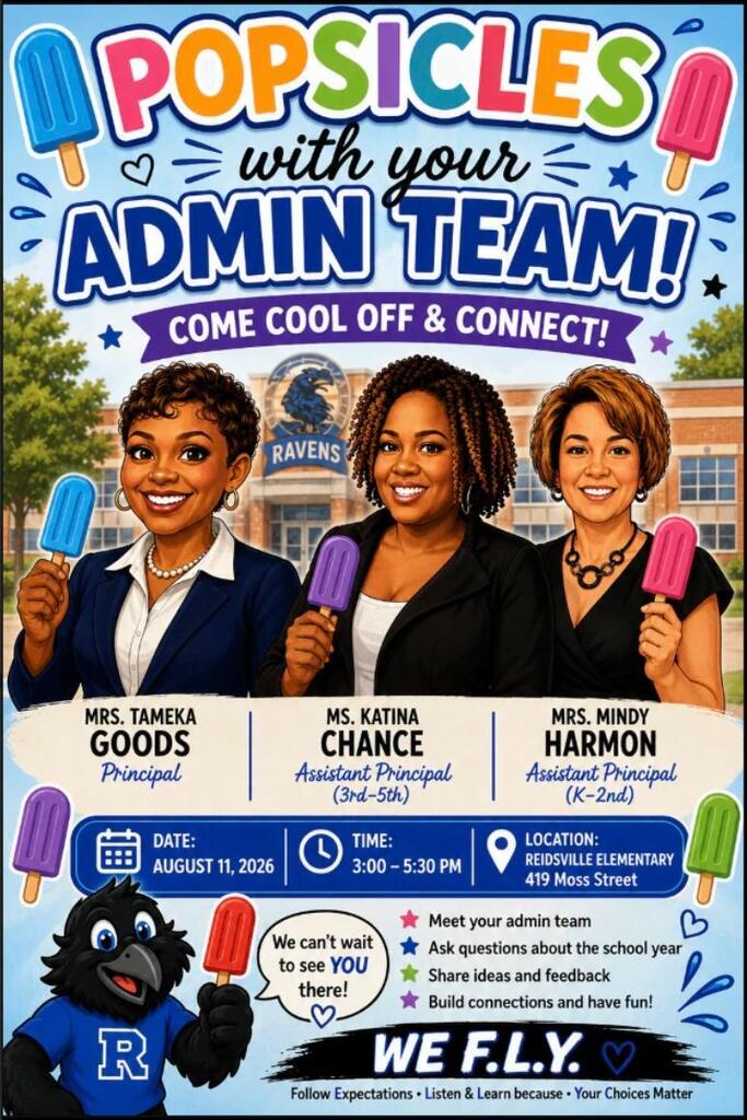 Popsicles with principals flyer