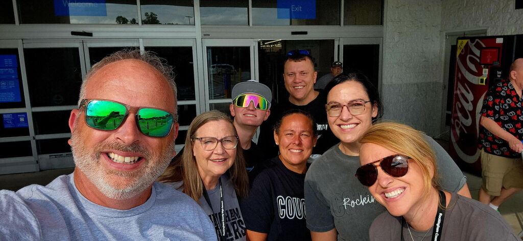 Rockingham County High School staff and faculty at the Reidsville Walmart Stuff-the-Bus event