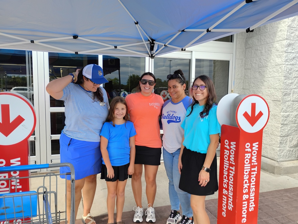 Bethany Elementary staff and faculty at the Mayodan Walmart Stuff-the-Bus event