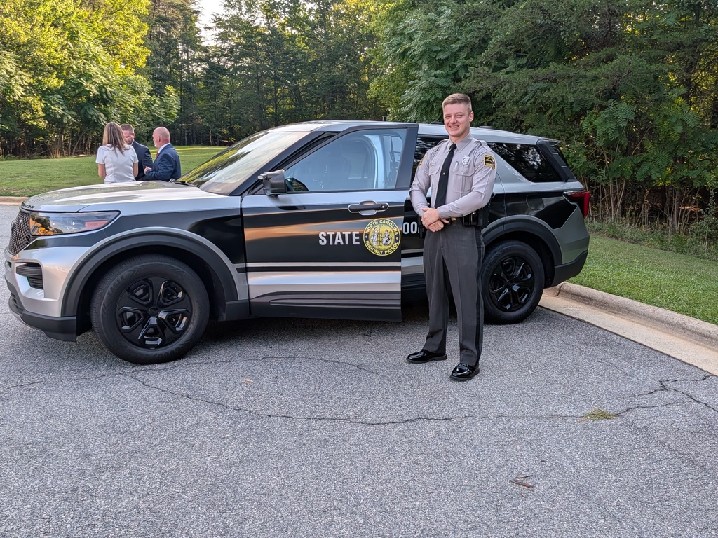 Local State Trooper at School Safety press conference Aug. 20th at Rockingham Co. Middle School