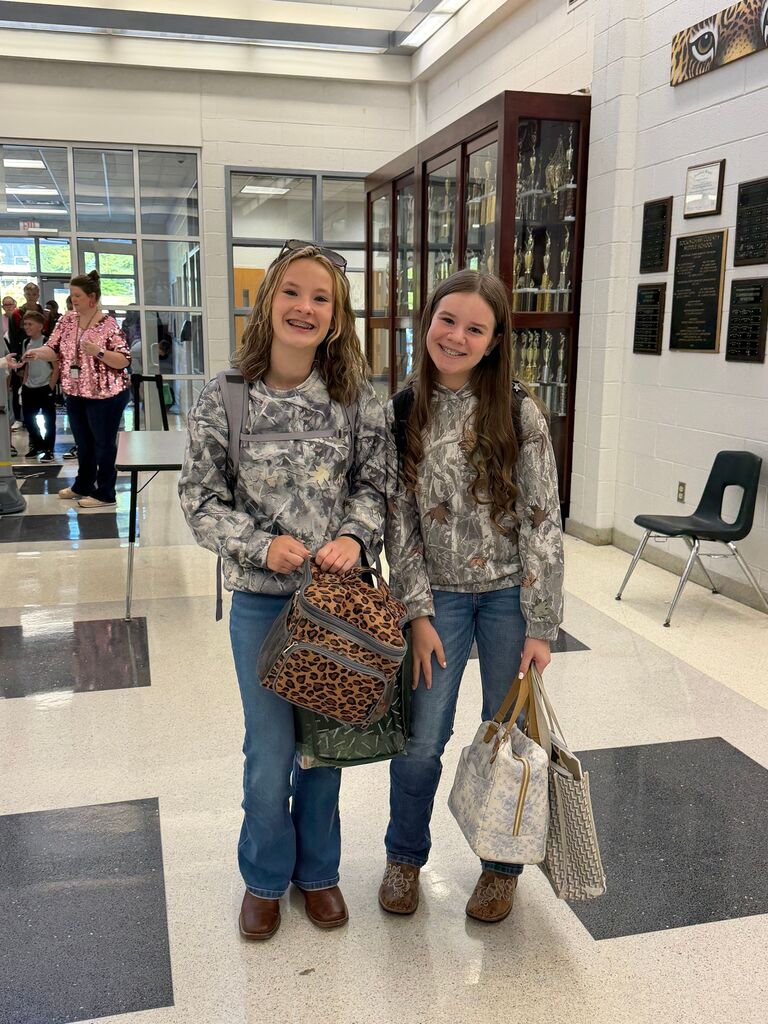 students in camo and cowboy boots