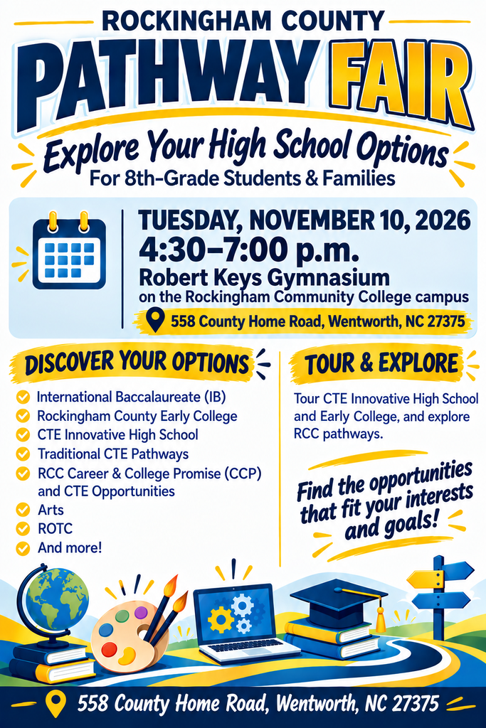 Flyer- Pathway Fair at Rockingham County Community College Nov. 10, 2026