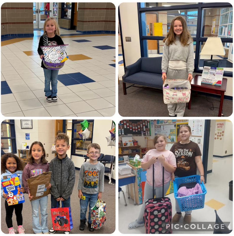 Anything But a Backpack Day at Douglass Elementary (collage photo)