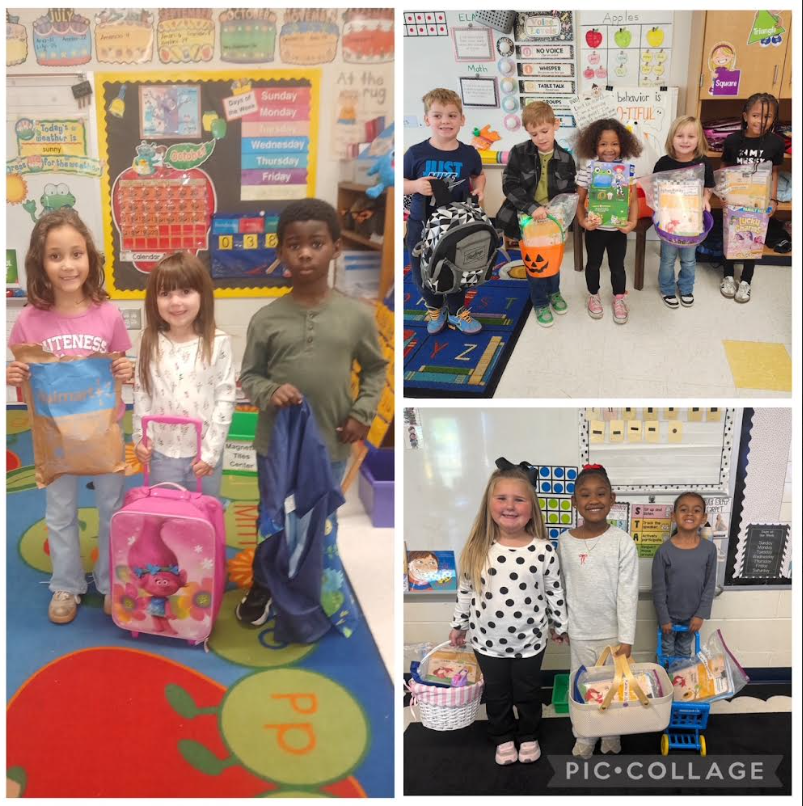 Anything But a Backpack Day at Douglass Elementary (collage photo)