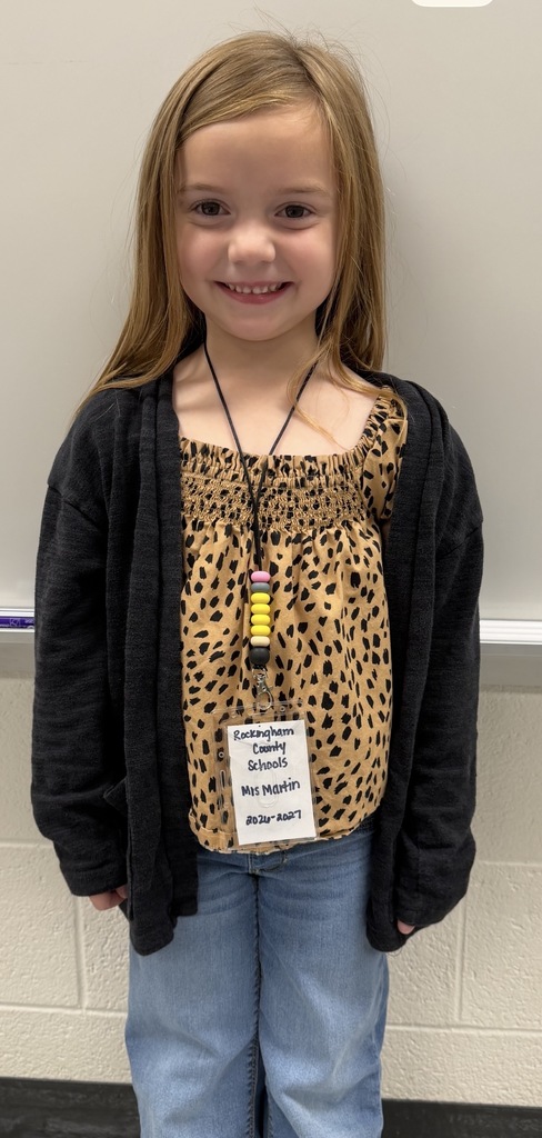 Red Ribbon Week- Lincoln Elementary Dress like a student/teacher day: a little girl dressed as a teacher and wearing a lanyard with her name on it