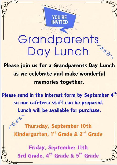 Grandparents Day Lunch
