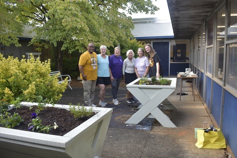 RHS Principal, Staff, and Reidsville Garden Club