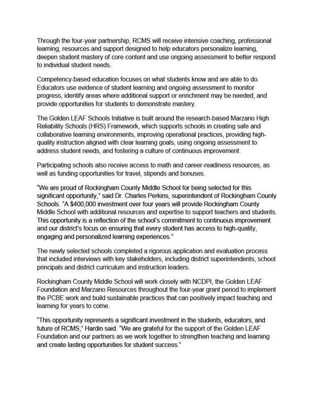 Second part of press release