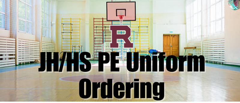 Order your PE uniforms now! 