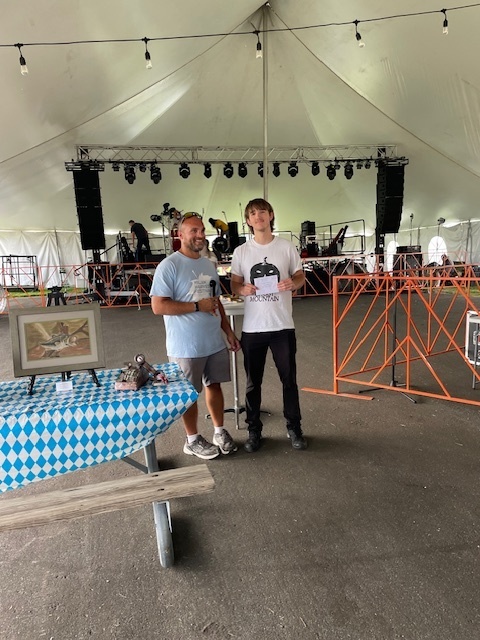 Landon Thiem accepting his award Sunday!