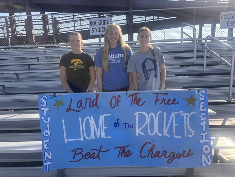 The girls in intro have decided to make a banner for all home football games!