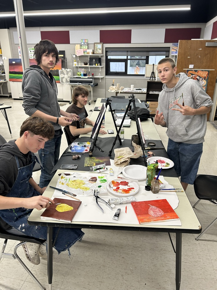 Creating 🤩 works of art!