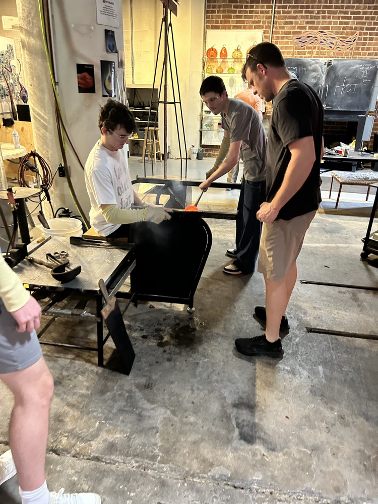 HOT GLASS experience for 6 art students!